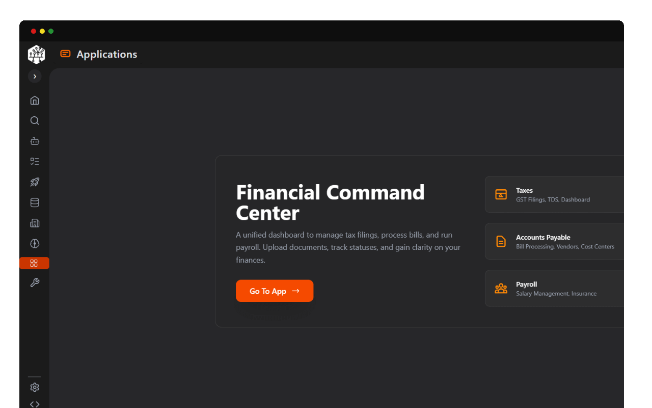 Financial Command Center